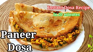 Quick and Simple Paneer Dosa Recipe