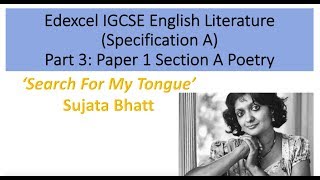 Analysis of 'Search for my Tongue' by Sujata Bhatt