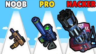 MAX LEVEL WEAPON in Gun Evolution | NOOB vs PRO vs HACKER