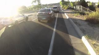 Montano Bike Lane Westbound - NOT SAFE