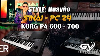 RITMO Huayño SINAI - PC24  - KORG PA 600 - 700