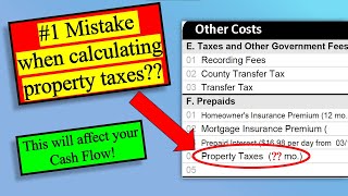 How to calculate property taxes for real estate (correctly)!