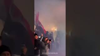 Homenagem da torcida do são Paulo para Juan izquierdo do Nacional do Uruguai