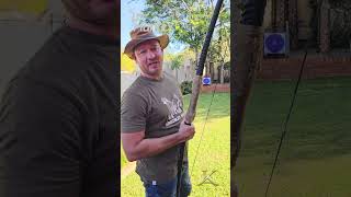 Practicing for Upcoming Hunts with Gemsbok Horn Longbow! #short #huntex #longbow