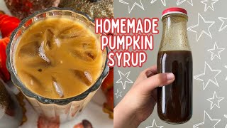 Homemade Pumpkin Syrup Recipe | How To Make Pumpkin Syrup for Coffee | Paola Santana