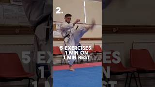 10 min Karate conditioning session #karate #martialarts #cardio #shorts