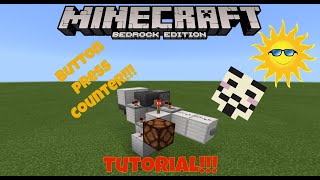 MineCraft Bedrock Button Press Counter