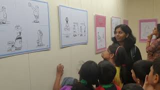 Show children cartoon and caricature's exhibition  .Children's Dr. Hemant Joshi (Virar)