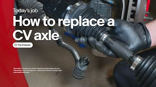 How to replace a CV axle