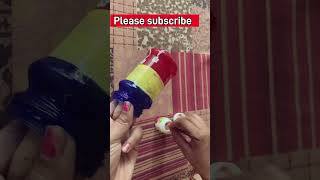 Easy bottle art / glass bottle painting #viralshort #youtubeshorts