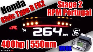 400HP Honda Civic Type R Stage 2 RPM Power Portugal 100-250KM/H Acceleration VBOX!