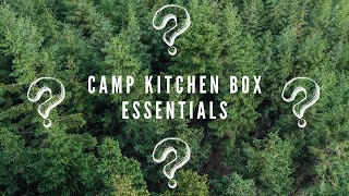 Camping Kitchen Box | What's in my Kitchen Box for Camping?