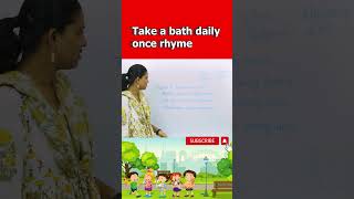 Take a Bath daily once nursery ryhme | insight engine academy