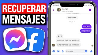 Como RECUPERAR CONVERSACIONES BORRADAS de Facebook Messenger 2024✅