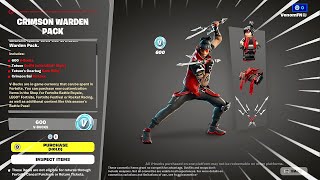 How To Get CRIMSON WARDEN Starter Pack In Fortnite‼️