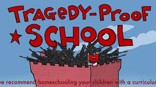 THE TRAGEDY-PROOF SCHOOL | Mark Fiore | Political Cartoons | Satire