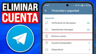 ✅Cómo ELIMINAR CUENTA de TELEGRAM para SIEMPRE (2024) Borrar Cuenta de Telegram