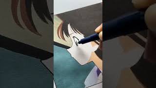 MARKER RAN MORI DRAWING #fanartanime #shorts #fpy #anime #ran #kudoshinichi #drawing #sketch #marker