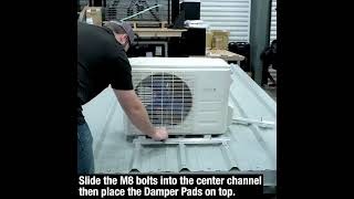 How to install HVAC on a through-fastened metal roof!