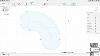 Команда Fusion 360 - Create Sketch 2/3