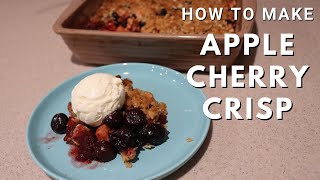 Apple Cherry Crisp