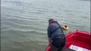 Man over board the correct way! Recovery of supposed unconscious person from the water!