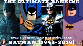 THE ULTIMATE RANKING OF ALL BATMAN (1943-2019)!