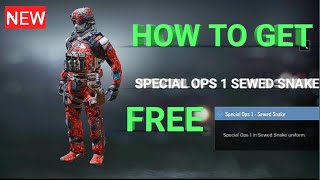 How to get special ops 1 sewed snake call of duty mobile