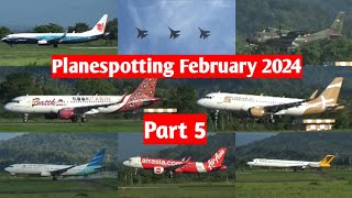 PLANESPOTTING AT SULTAN HASANUDDIN INTERNATIONAL AIRPORT LANDING TAKE OFF (FEBRUARY 2024) PART 5