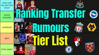 (ASMR) Rating Every Premier League Club's Biggest Transfer Rumour This Summer! Tier List