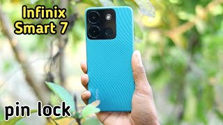 How To Set Pin Lock In Infinix Smart 7, Infinix Smart 7 Mein Pin  Block Kaise Lagaen,Pin Setting