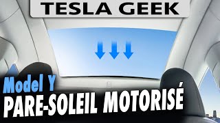 Pare soleil motorisé : un gout de premium dans le TESLA Model Y ☀️