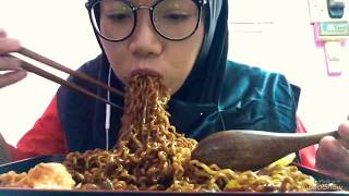 Mukbang SAMYANG JJAJANG ( BIG BITES )