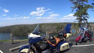 Parents and I rode our bikes to the lake