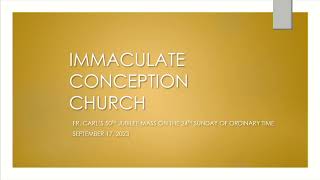 ICC Mass 9-17-23 (Fr. Carl's Jubilee Mass)