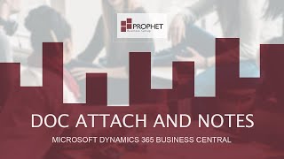 :: Doc Attach and Notes - Microsoft Dynamics 365 Business Central