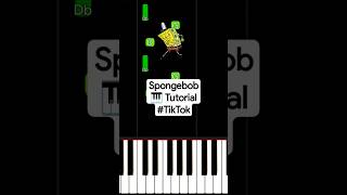 Spongebob (Piano Tutorial) #TikTok #easypianotutorial