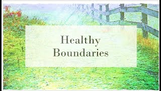 "Healthy Boundaries" Unity Of Gulfport, MS  02/04/2024