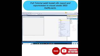 install rdlc report and reportviewer to visual studio 2022 #shotrs