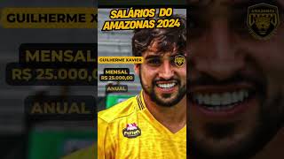 SALÁRIO DOS JOGADORES DO AMAZONAS 2024 #shorts  #quantoganha #futebol #amazonas