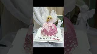 Angel theme cake design #cake #status #shorts #youtube #love #valentinesday #funny #whatsappstatus