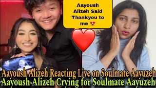 Aayoush Alizeh Reacting Live on Soulmate Aayuzeh😍| Alizeh ne Mujhe Thanku Bola 😍| Crazzy Pikku