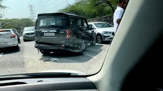 JABARDAST ACCIDENT HUA SCORPIO CLASSIC AUR MERCEDES KA 😱