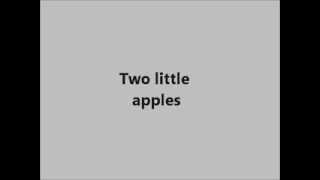 Two little apples - englisches Fingerspiel