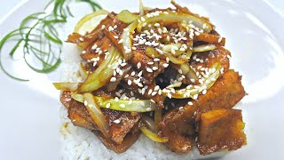 RESEP TAHU TERIYAKI | FRIED TOFU WITH TERIYAKI SAUCE