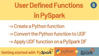 User Defined Functions UDF in PySpark | Python