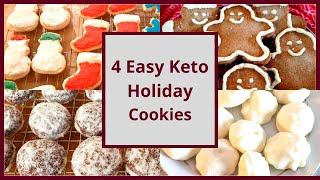 4 of the Easiest Keto Holiday Cookies (Nut Free and Gluten Free)