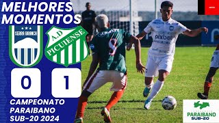 Serra Branca vs Picuiense | Melhores Momentos | 4ª Rodada | Campeonato Paraibano Sub-20 2024