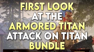 FIRST LOOK at the ARMORED TITAN Attack On Titan BUNDLE for VANGUARD and WARZONE