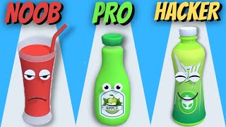 Juice Run!🍹🍷🍸 Noob Vs Pro Vs Hacker Gameplay For Android And iOS